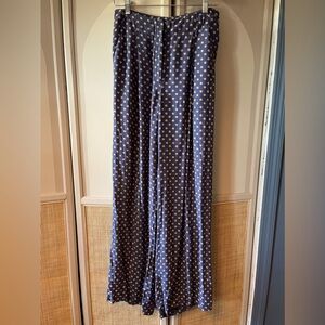Tiny Medallion Blue/Purple Wide Leg Trousers